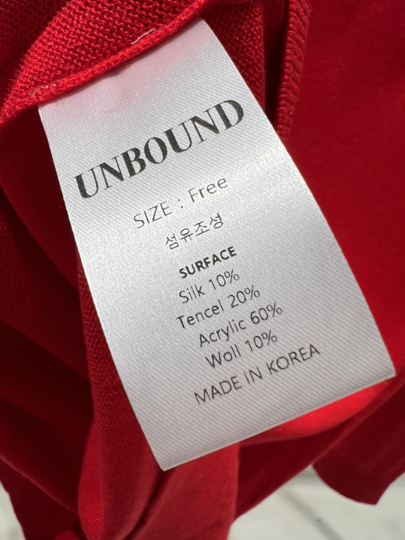 UNBOUND韓國東大門直郵女裝新款熱賣26春夏人氣針織衫絲綢UNBOUND針織衫