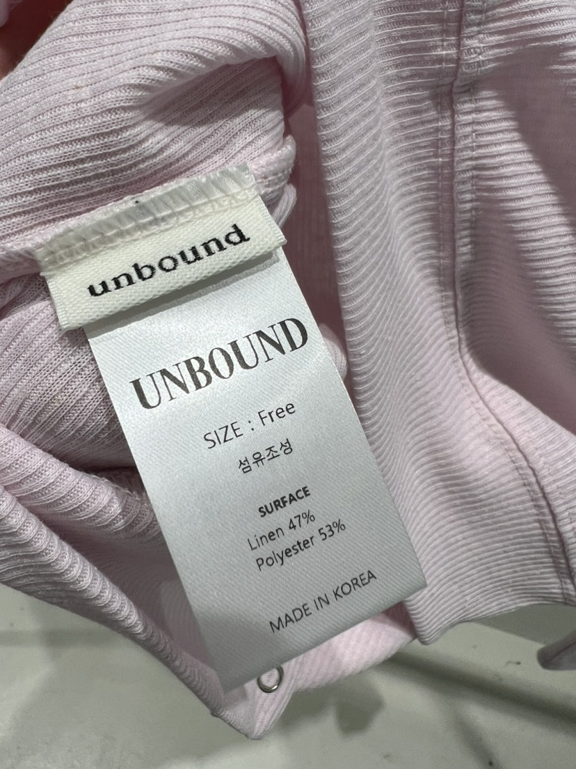 UNBOUND韓國直郵女裝新款推薦時尚26春夏人氣職業長袖T恤UNBOUND長袖T恤