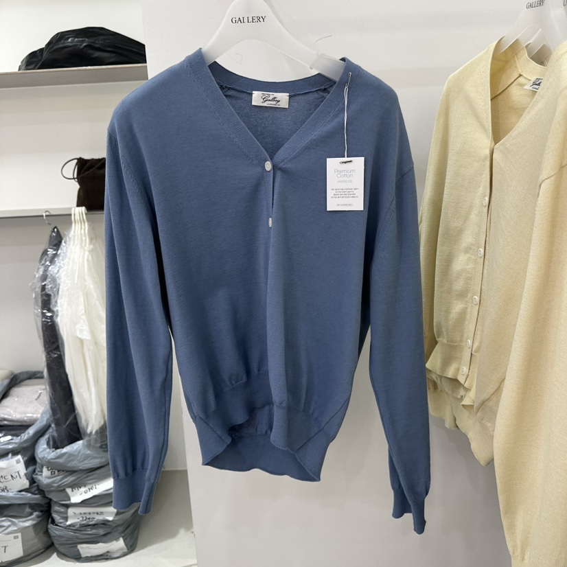 GALLERY-P韓國直郵實拍女裝新品時尚職業26春夏針織衫V領開衫GALLERY-P針織衫圖色3