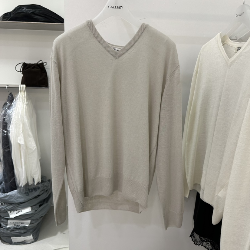 GALLERY-P韓國東大門直郵女裝新品人氣職業休閑針織衫V領GALLERY-P針織衫圖色2