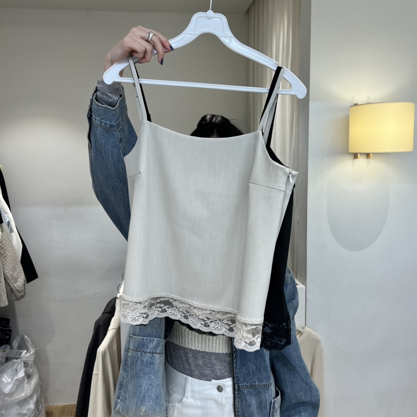 JINSIM韓國直郵實拍女裝新品熱賣人氣時尚推薦吊帶背心蕾絲JINSIM吊帶/背心圖色1