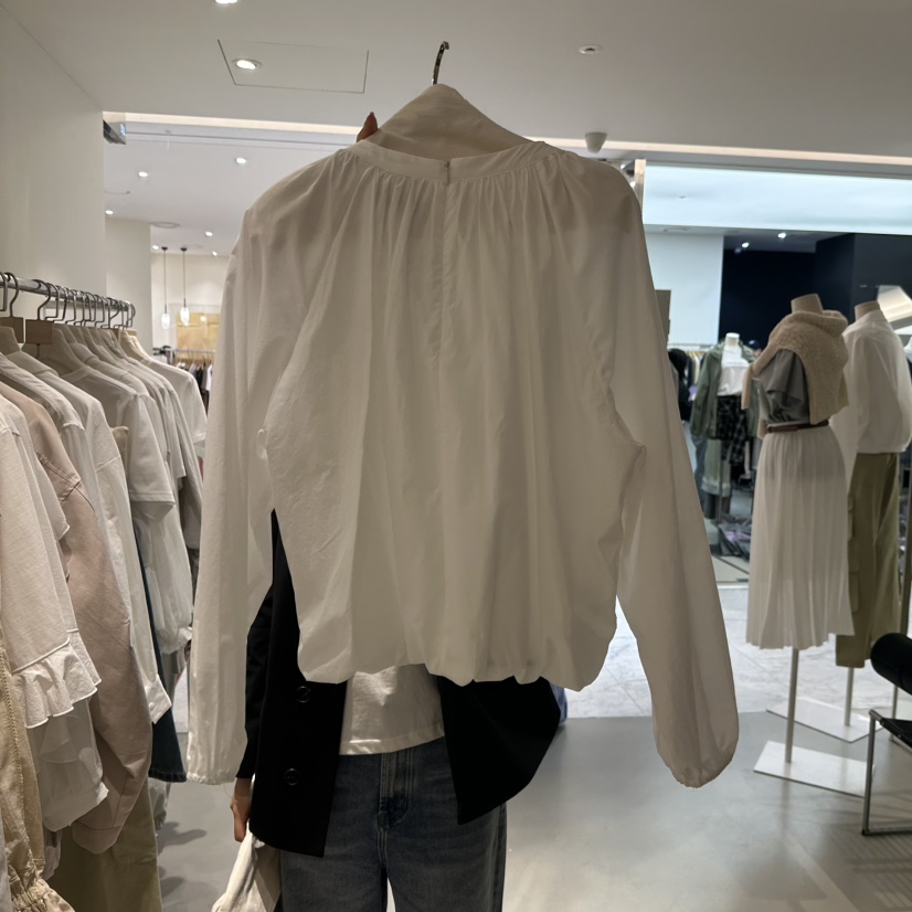 1968韓國代購女裝新品人氣時尚職業26春夏襯衫蕾絲衫褶皺1968/YEOUYA襯衫/蕾絲衫