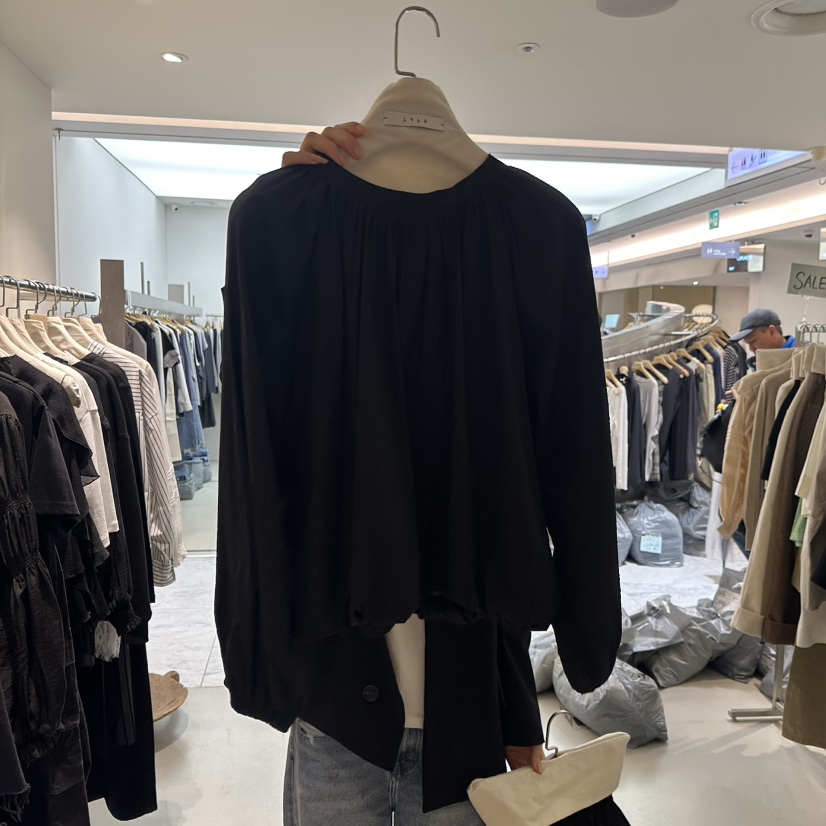 1968韓國代購女裝新品人氣時尚職業26春夏襯衫蕾絲衫褶皺1968/YEOUYA襯衫/蕾絲衫圖色2