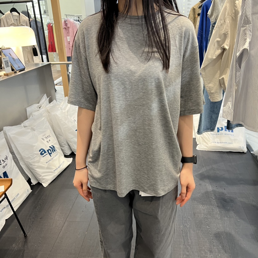 OBJECT韓國東大門直郵女裝新品休閑人氣職業T恤羊毛混紡寬松OBJECTT恤圖色3