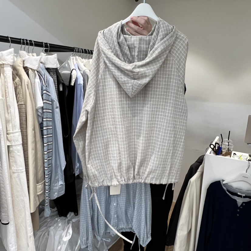 JINSIM韓國代購女裝新品推薦人氣熱賣26春夏襯衫蕾絲衫連帽衫JINSIM襯衫/蕾絲衫