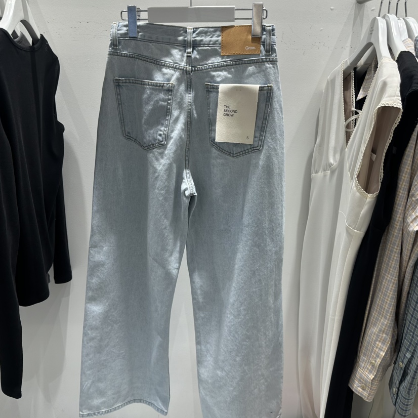 THE SECOND GROW/QUEENSRABBIT韓國代購女士新款休閑牛仔褲THE SECOND GROW/QUEENSRABBIT牛仔褲