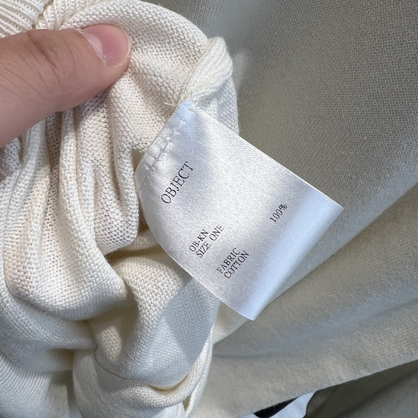 OBJECT韓國直郵實拍女士新款職業推薦26春夏時尚休閑針織衫OBJECT針織衫