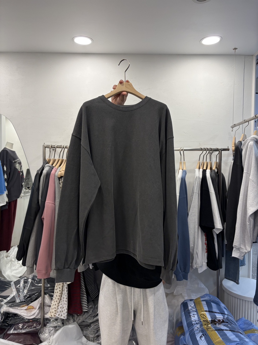 DELICATE韓國東大門直郵女士新款休閑人氣時尚職業長袖T恤DELICATE長袖T恤圖色3墨