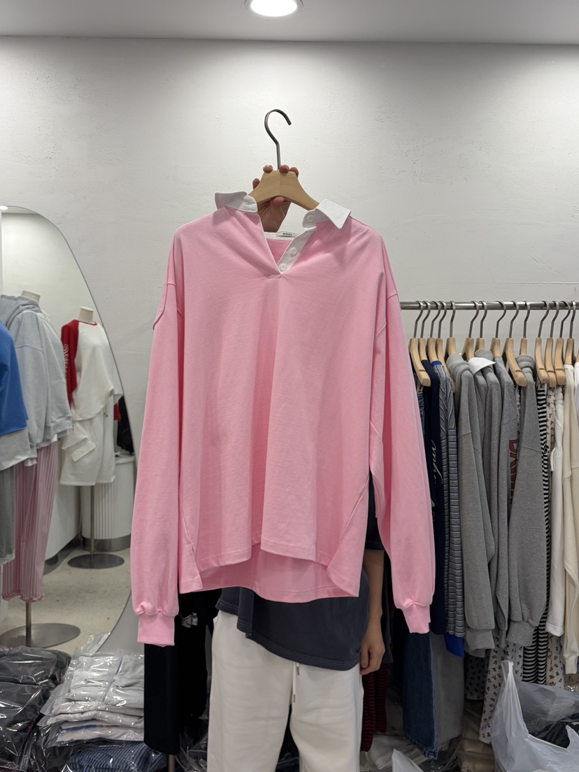 DELICATE韓國東大門直郵女士新品推薦人氣26春夏休閑長袖T恤DELICATE長袖T恤圖色1