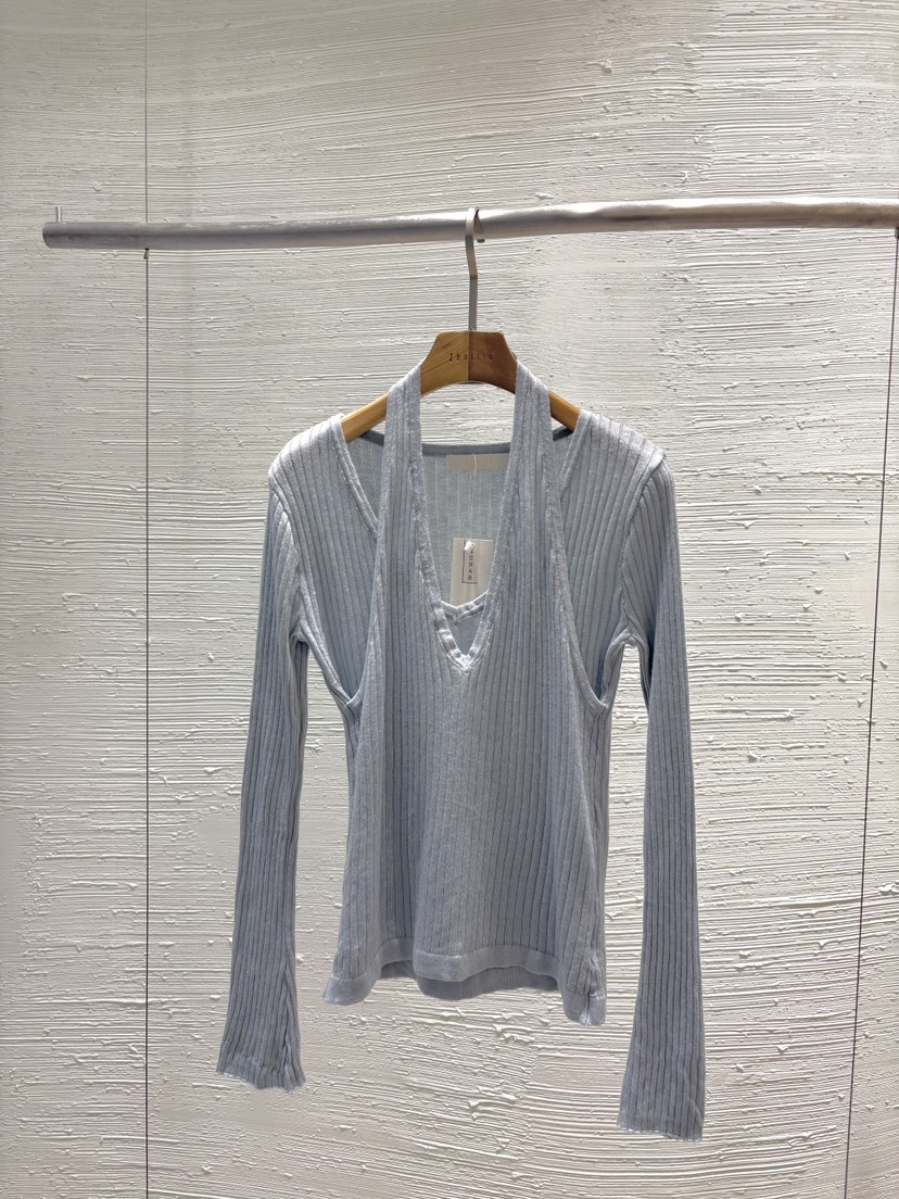 2BOTTLE/AUNNAR韓國直郵實拍女士新品熱賣休閑針織衫假兩件2BOTTLE/AUNNAR針織衫圖色2