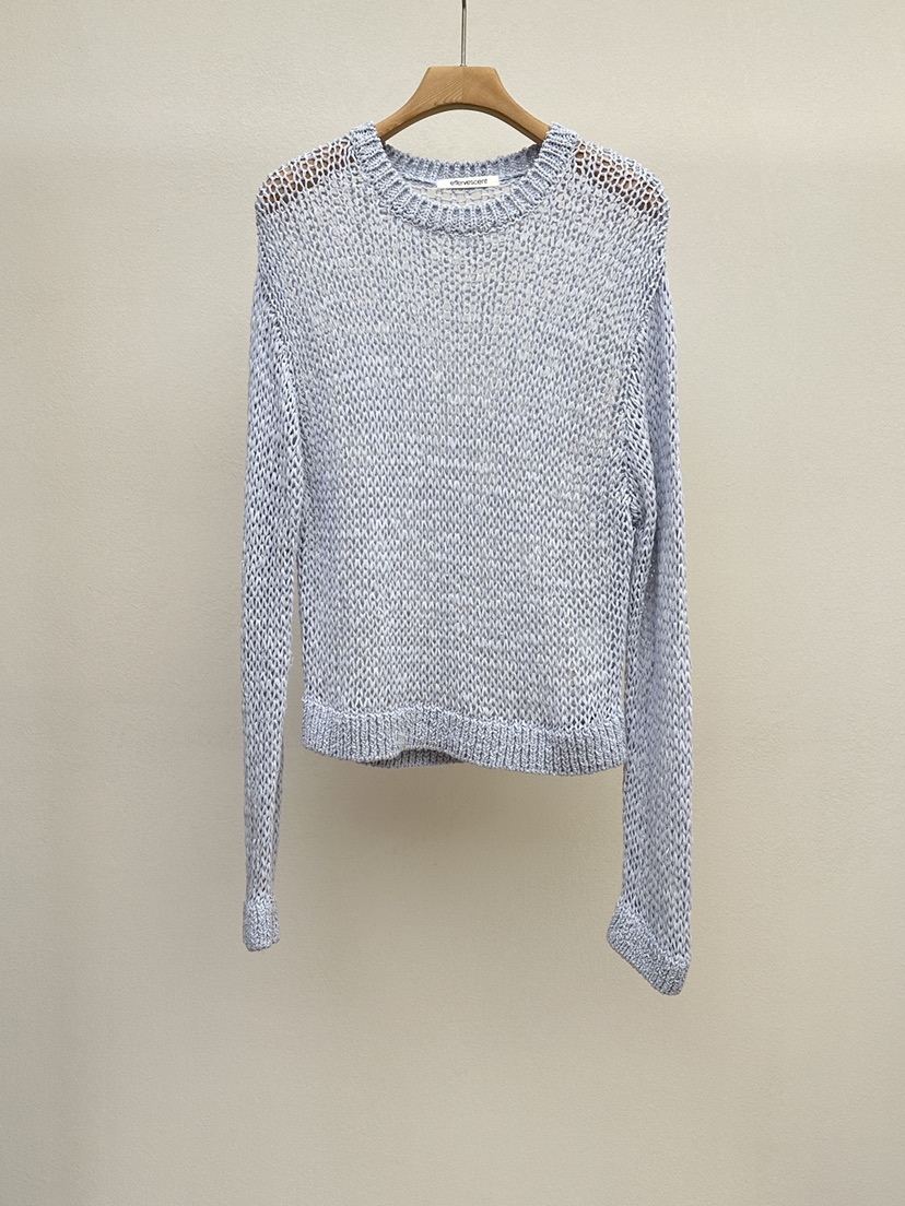 EFFERVESCENT韓國東大門直郵女士新款職業休閑針織衫亞麻布evc/effervescent針織衫圖色2