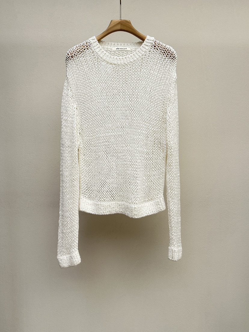 EFFERVESCENT韓國東大門直郵女士新款職業休閑針織衫亞麻布evc/effervescent針織衫圖色3