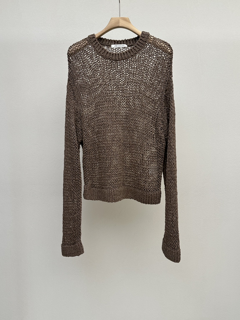 EFFERVESCENT韓國東大門直郵女士新款職業休閑針織衫亞麻布evc/effervescent針織衫圖色4