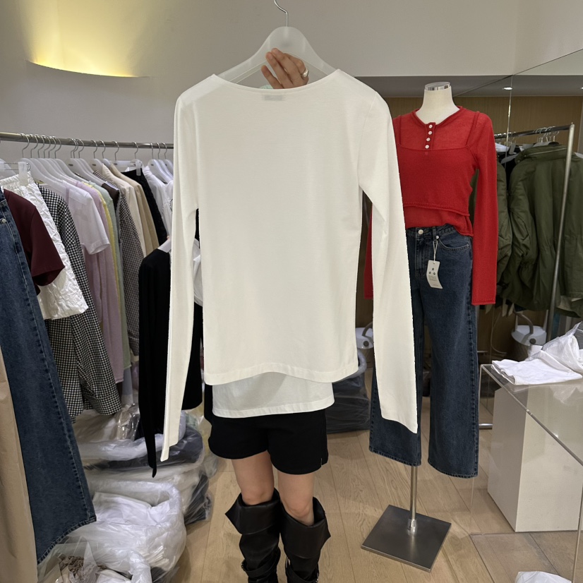 TED韓國代購女裝新款推薦時尚人氣職業熱賣休閑26春夏長袖T恤TED長袖T恤