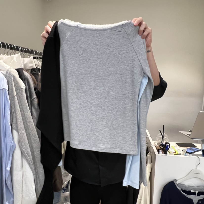 JINSIM韓國直郵實拍女裝新款熱賣職業推薦26春夏休閑長袖T恤JINSIM長袖T恤圖色4