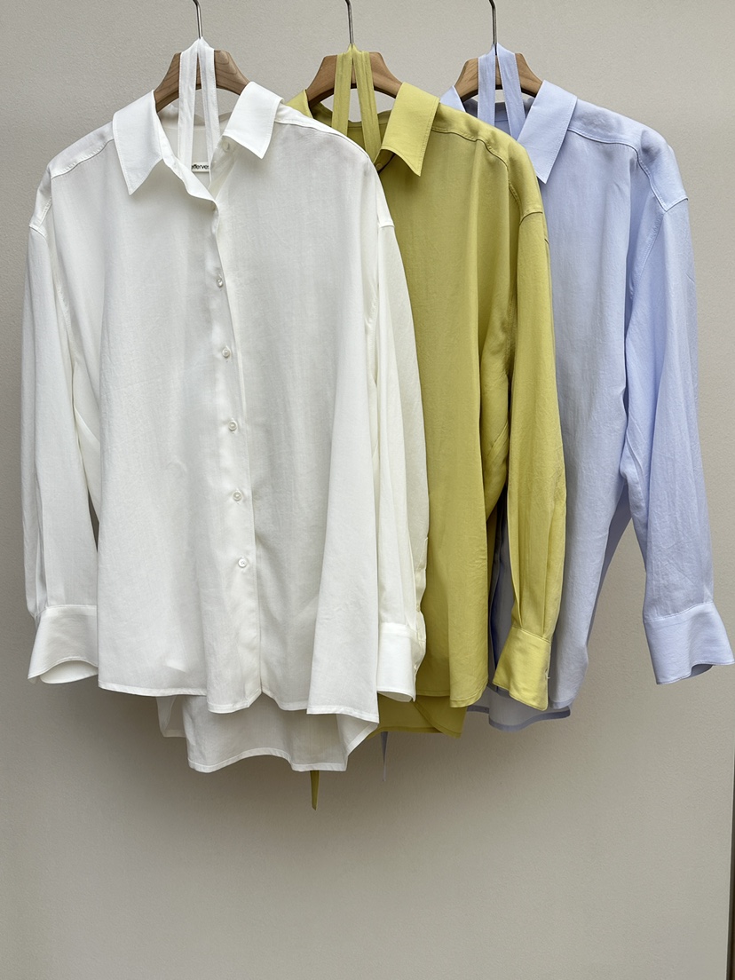 EFFERVESCENT韓國直郵女裝新款時尚職業熱賣26春夏襯衫蕾絲衫evc/effervescent襯衫/蕾絲衫