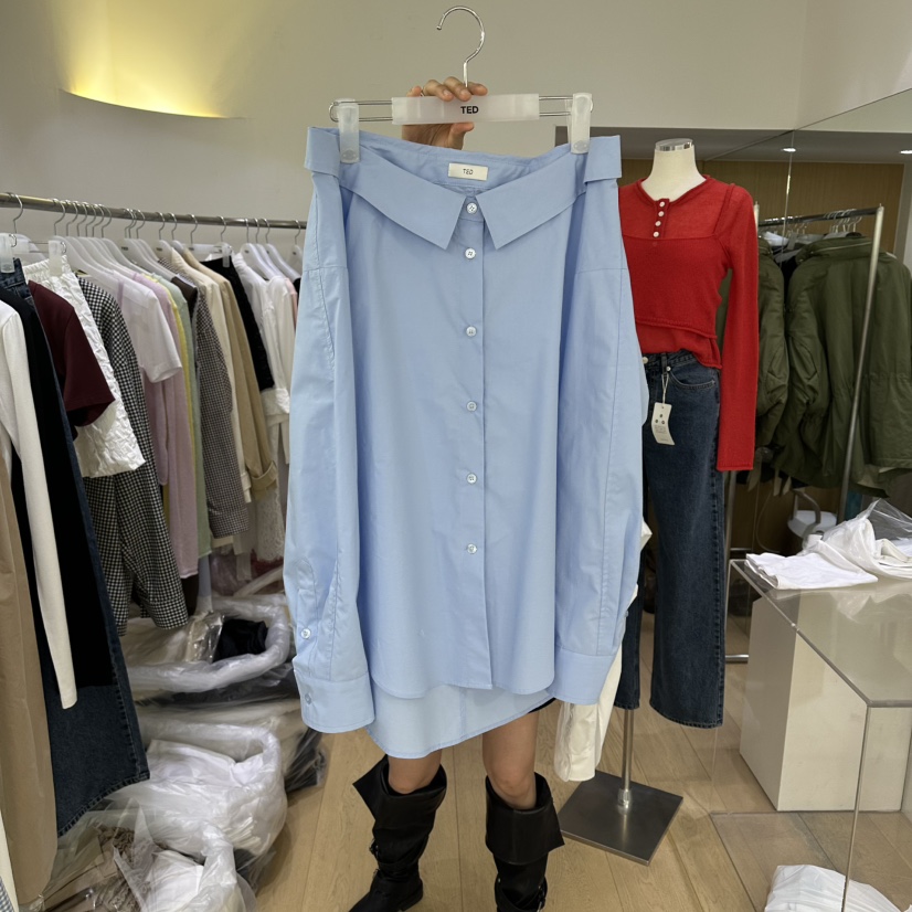 TED韓國代購女裝新款時尚休閑人氣26春夏職業推薦襯衫蕾絲衫TED襯衫/蕾絲衫圖色1