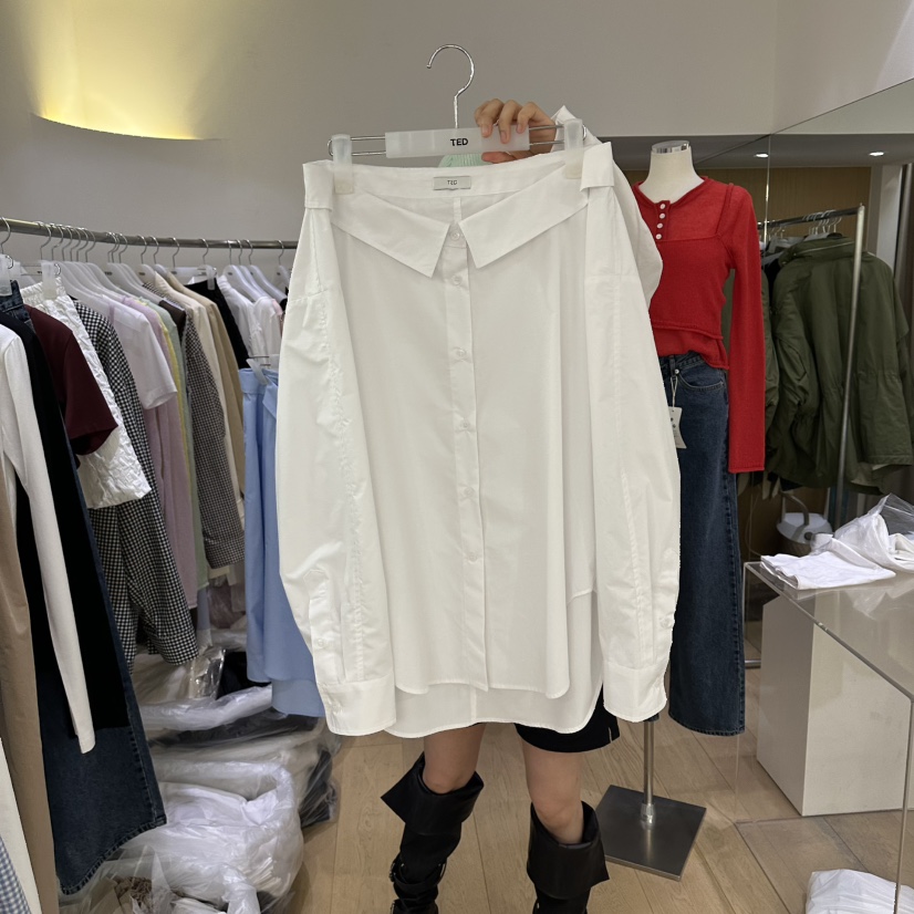 TED韓國代購女裝新款時尚休閑人氣26春夏職業推薦襯衫蕾絲衫TED襯衫/蕾絲衫圖色2