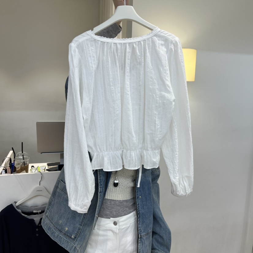 JINSIM韓國東大門代購女裝新品熱賣職業推薦人氣襯衫蕾絲衫JINSIM襯衫/蕾絲衫