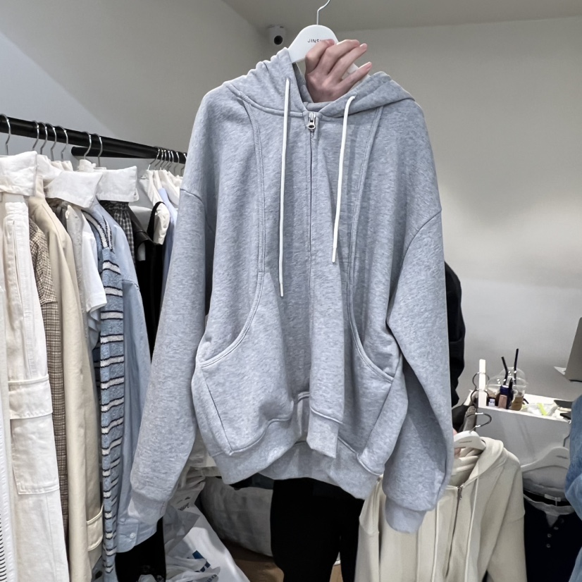 JINSIM韓國直郵實拍女裝新品職業時尚休閑推薦夾克連帽衫JINSIM夾克圖色3
