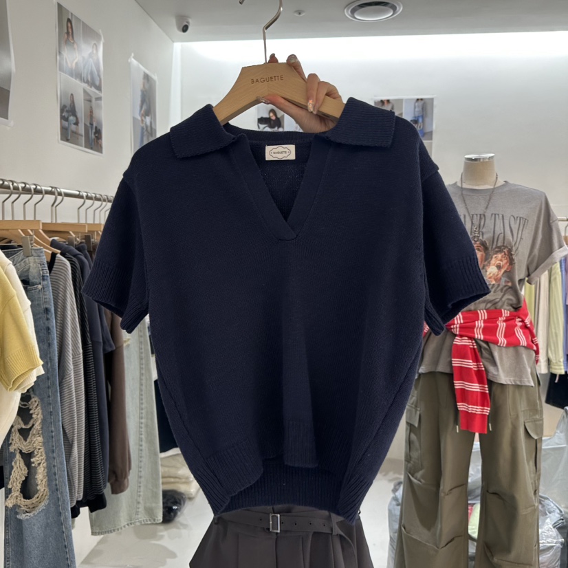 BAGUETTE-P韓國代購女士新款休閑熱賣職業推薦人氣針織衫BAGUETTE-P針織衫圖色2