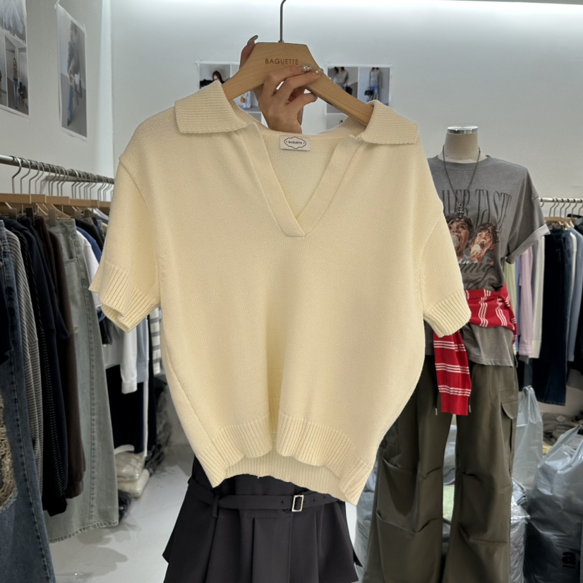 BAGUETTE-P韓國代購女士新款休閑熱賣職業推薦人氣針織衫BAGUETTE-P針織衫圖色3