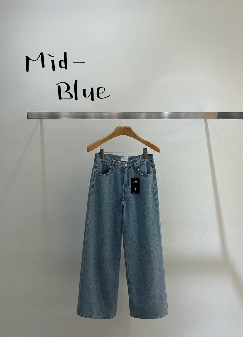 ONESTASTE韓國東大門代購女士新品休閑推薦職業牛仔褲粗花呢TASTE/ONESTASTE牛仔褲圖色1