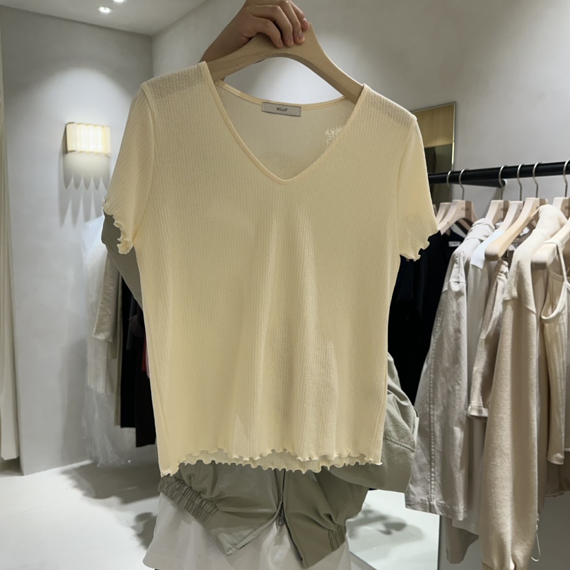 MILLIF韓國東大門代購女裝新品熱賣職業推薦人氣26春夏T恤MILLIFT恤圖色1
