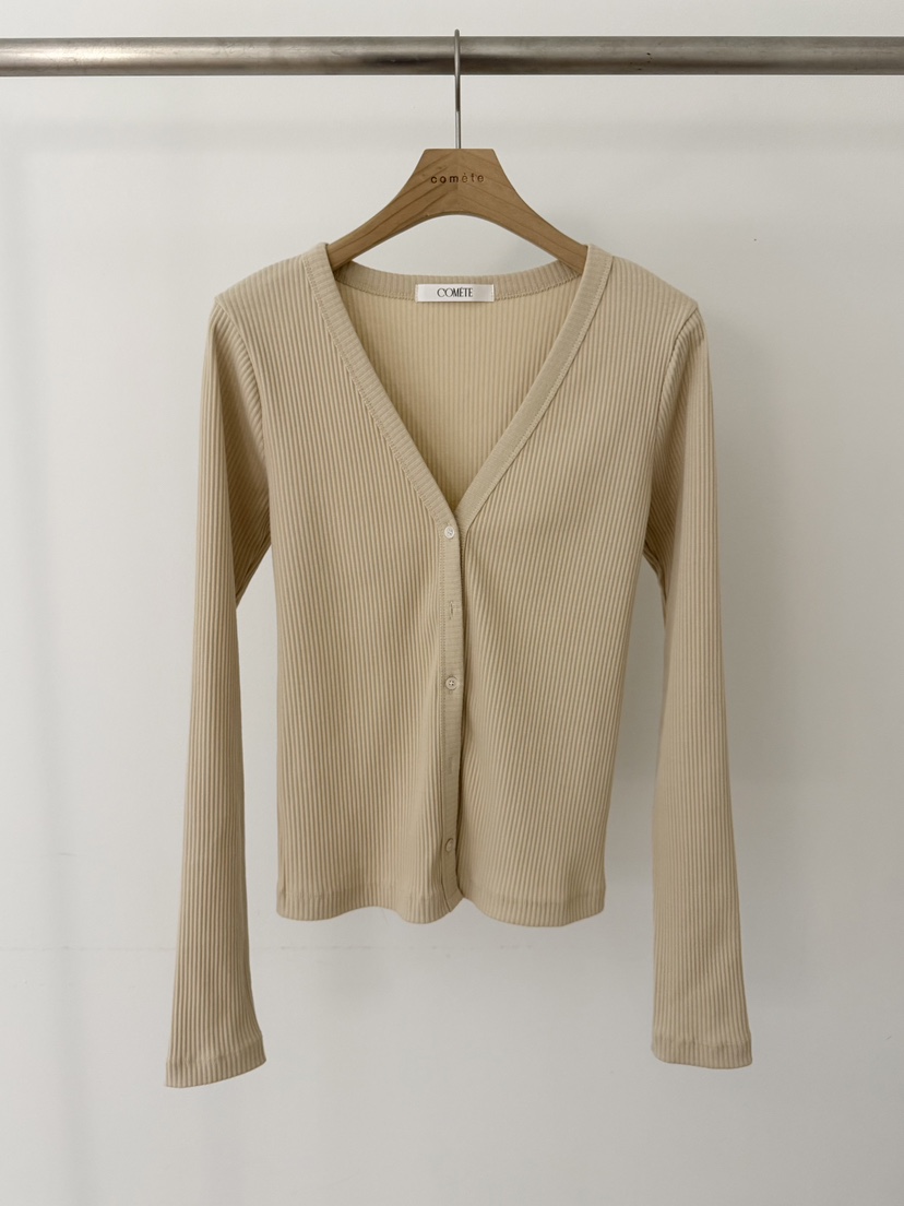 COMETE韓國東大門直郵女士新品熱賣職業時尚針織衫V領開衫COMETE針織衫圖色2