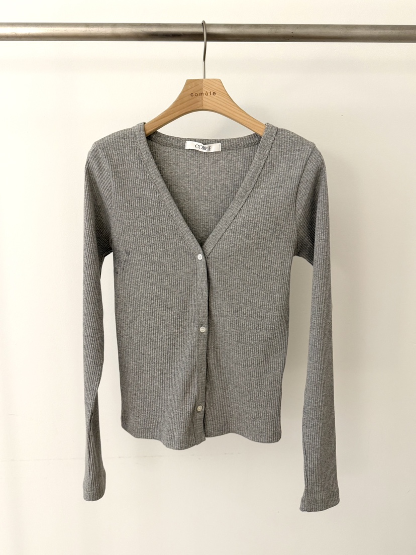 COMETE韓國東大門直郵女士新品熱賣職業時尚針織衫V領開衫COMETE針織衫圖色3