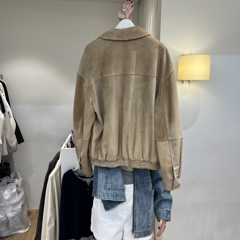 JINSIM韓國東大門代購女裝新款職業時尚人氣休閑夾克絨面革JINSIM夾克