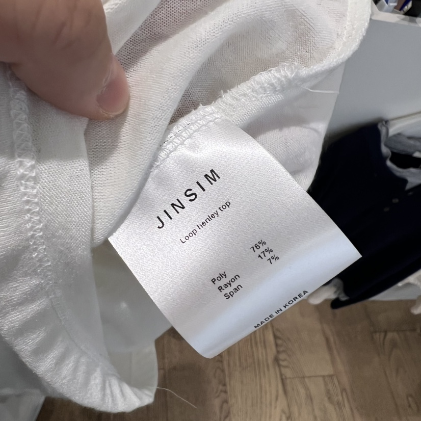 JINSIM韓國代購女士新品26春夏熱賣推薦休閑長袖T恤不含吊帶JINSIM長袖T恤