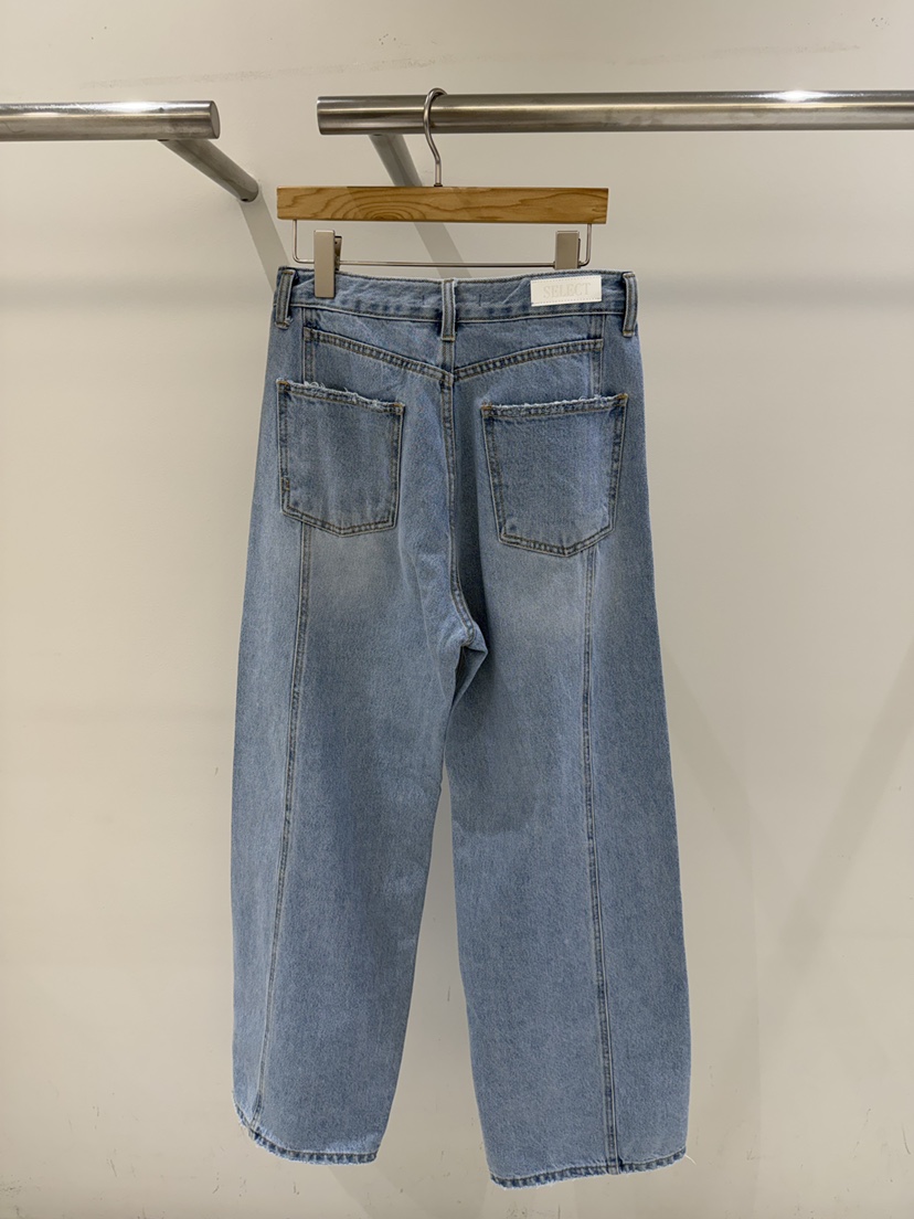 SELECT MARKET韓國直郵實拍女士新款職業時尚26春夏牛仔褲SELECT MARKET牛仔褲