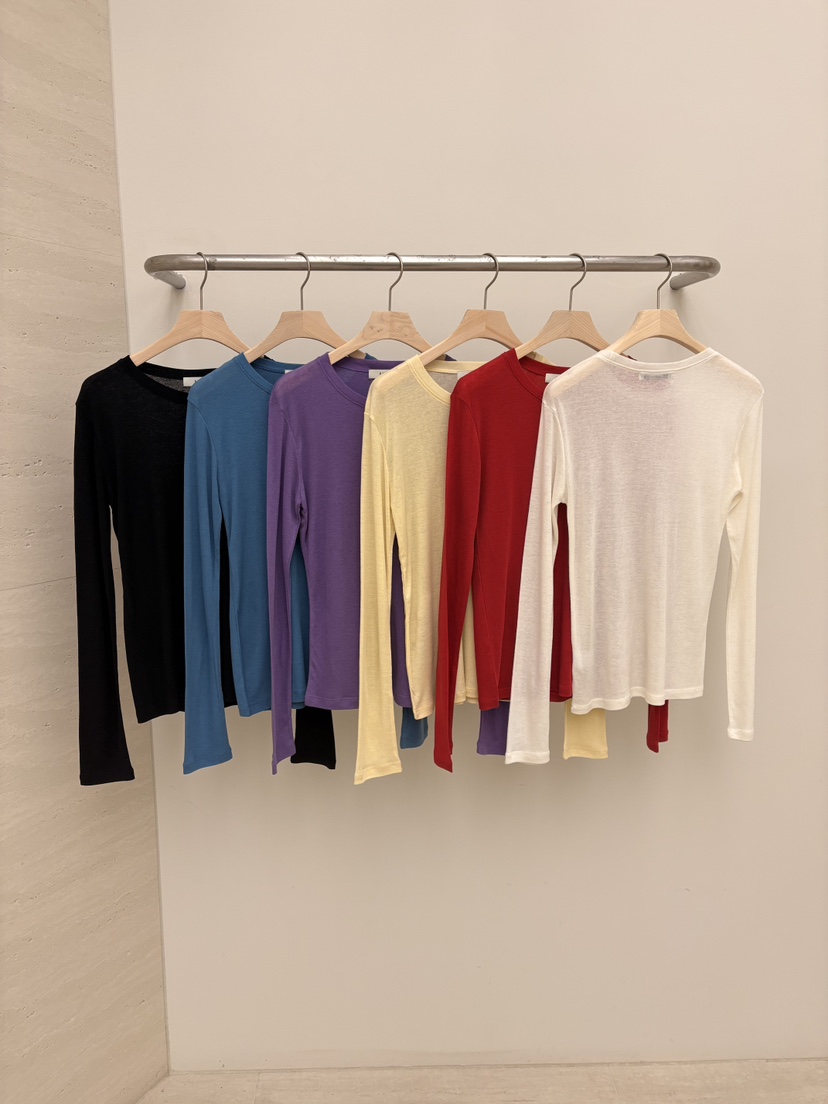 LAIVE韓國東大門直郵女裝新品26春夏職業熱賣推薦長袖T恤LAIVE長袖T恤