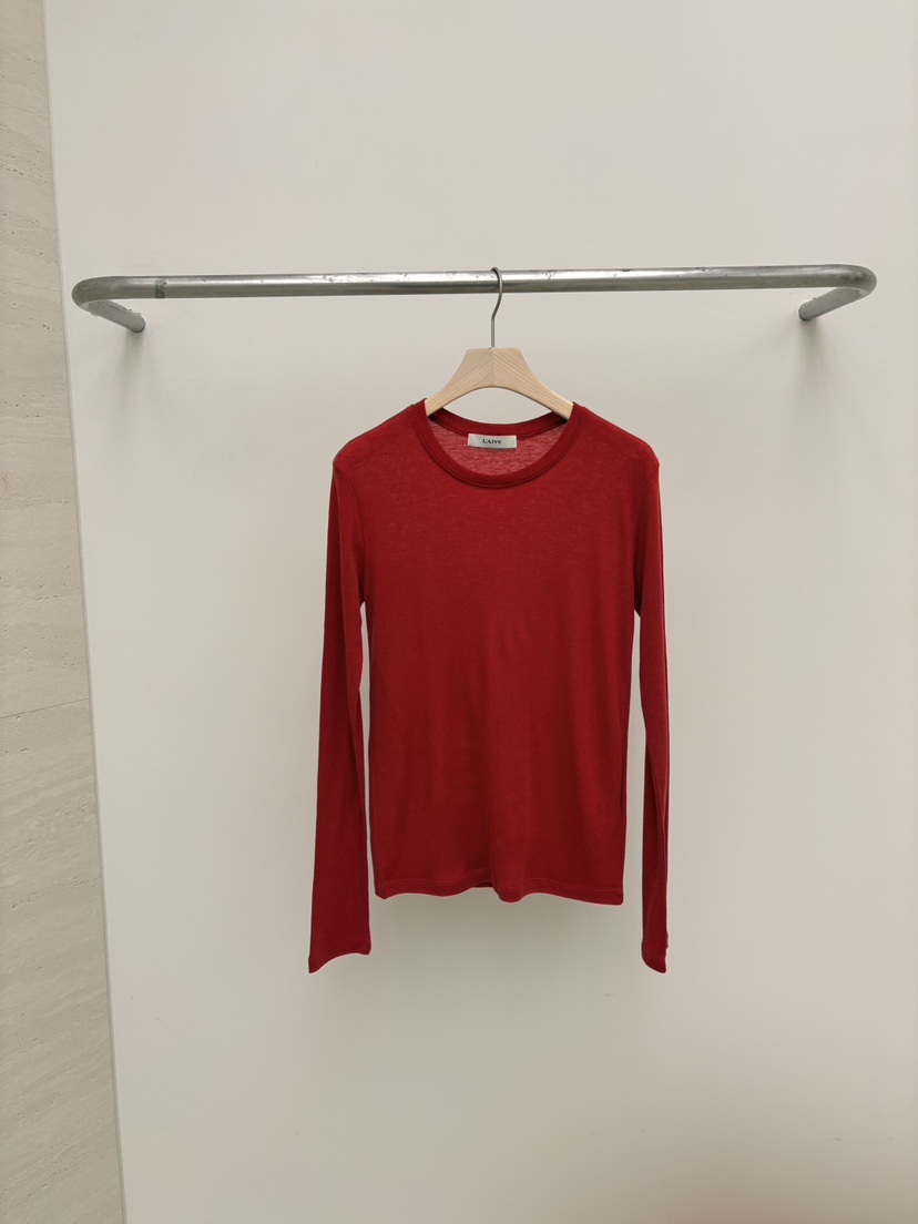 LAIVE韓國東大門直郵女裝新品26春夏職業熱賣推薦長袖T恤LAIVE長袖T恤圖色2