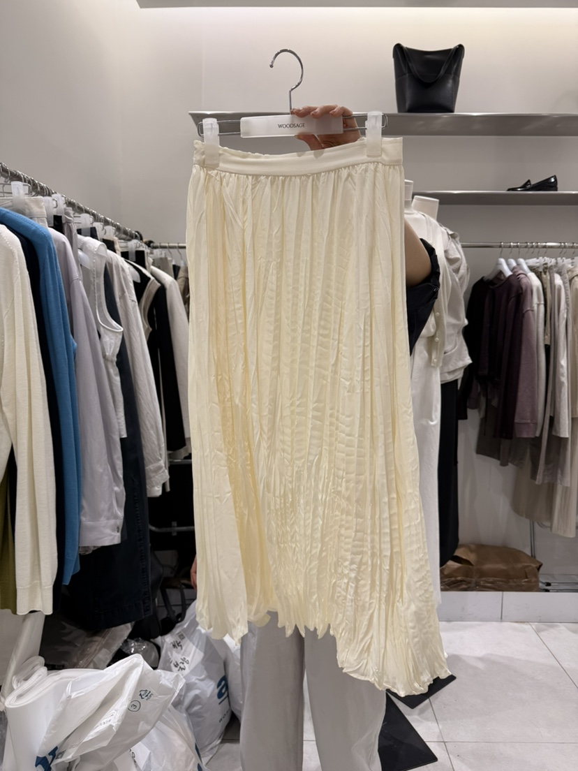 WOOD SAGE韓國東大門代購女士新品時尚半身裙中短裙百褶褶裙WOOD SAGE半身裙/中短裙圖色1