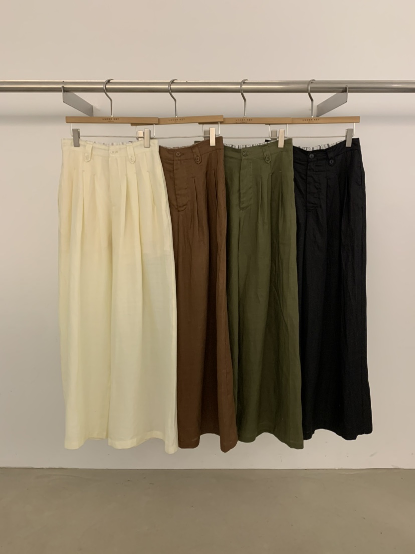 UNDER KEY韓國直郵實拍女裝新款職業推薦26春夏人氣休閑褲UNDER KEY休閑褲