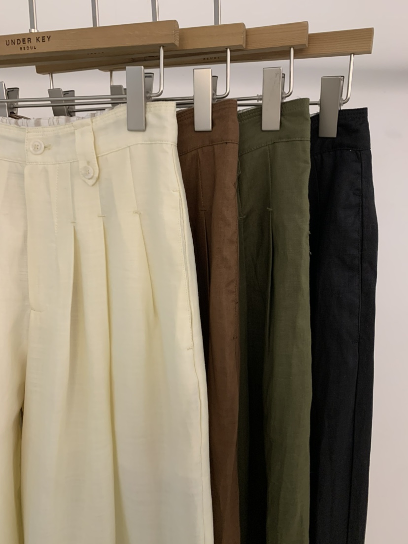 UNDER KEY韓國直郵實拍女裝新款職業推薦26春夏人氣休閑褲UNDER KEY休閑褲