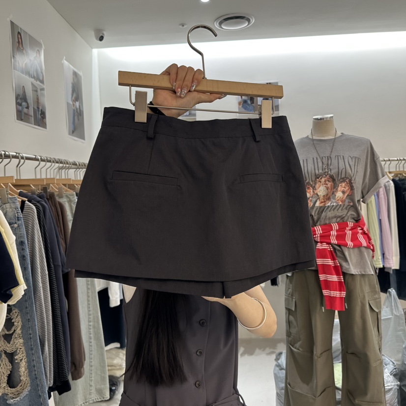 BAGUETTE-P韓國代購女裝新款人氣休閑熱賣時尚裙褲不含腰帶BAGUETTE-P裙褲