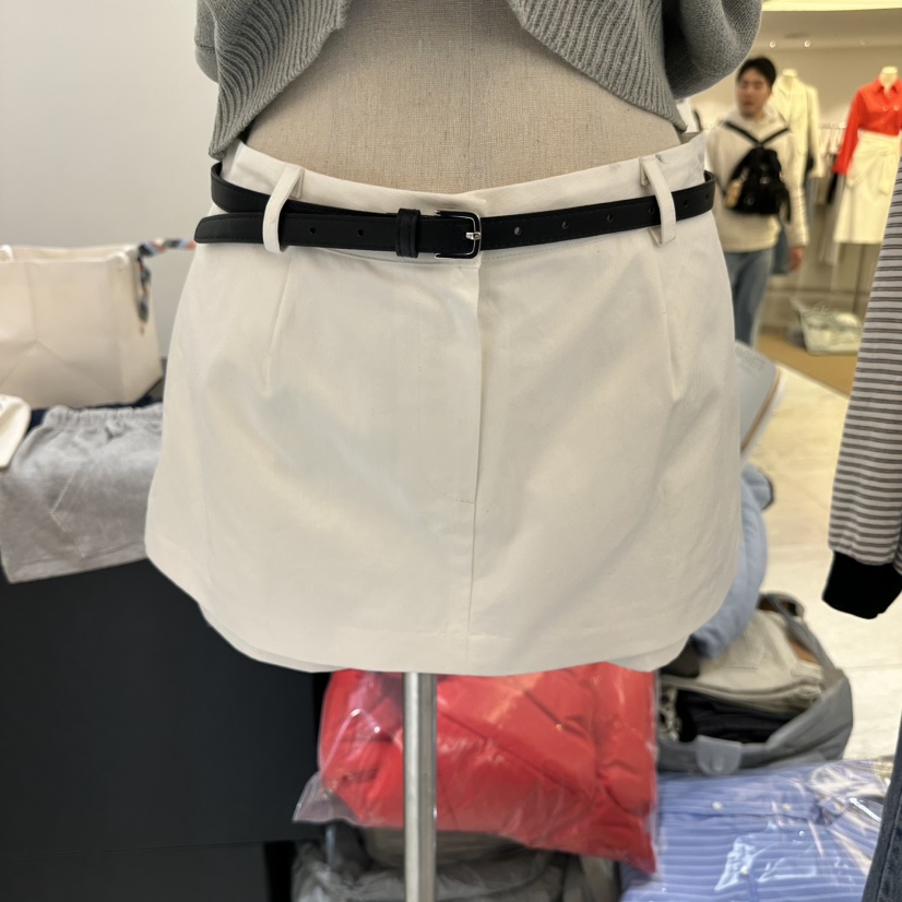 BAGUETTE-P韓國代購女裝新款人氣休閑熱賣時尚裙褲不含腰帶BAGUETTE-P裙褲圖色1