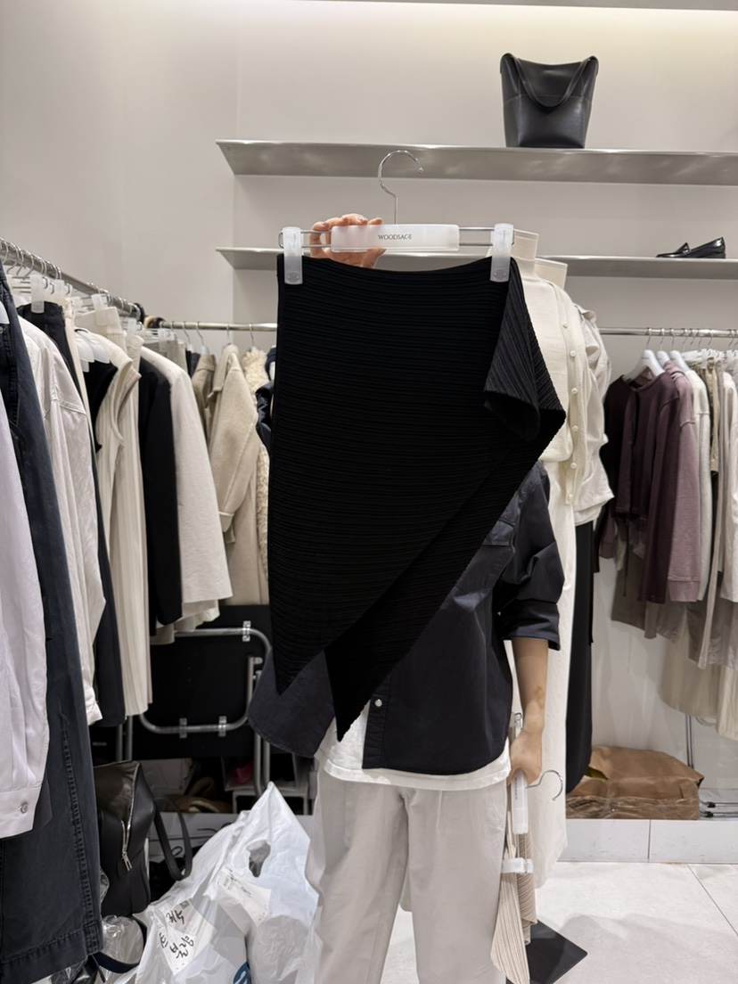 WOOD SAGE韓國直郵女士新品休閑26春夏圍巾披肩披肩褶裥WOOD SAGE圍巾/披肩圖色3