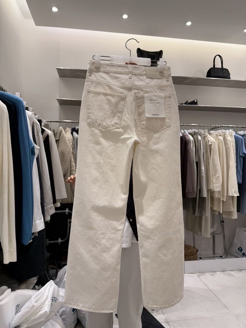 WOOD SAGE韓國代購女士新品推薦熱賣休閑職業26春夏牛仔褲WOOD SAGE牛仔褲