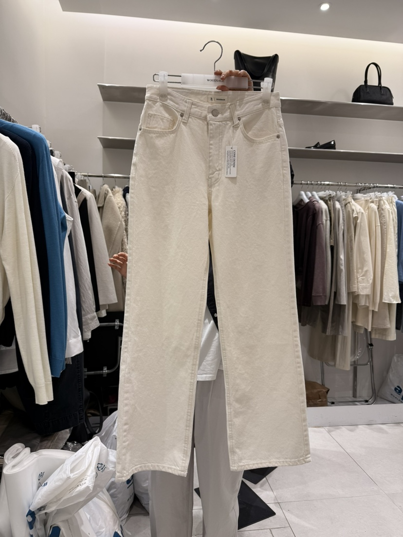 WOOD SAGE韓國代購女士新品推薦熱賣休閑職業26春夏牛仔褲WOOD SAGE牛仔褲圖色1