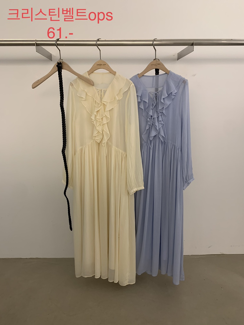 UNDER KEY韓國東大門代購女士新款休閑熱賣連衣裙含腰帶UNDER KEY連衣裙