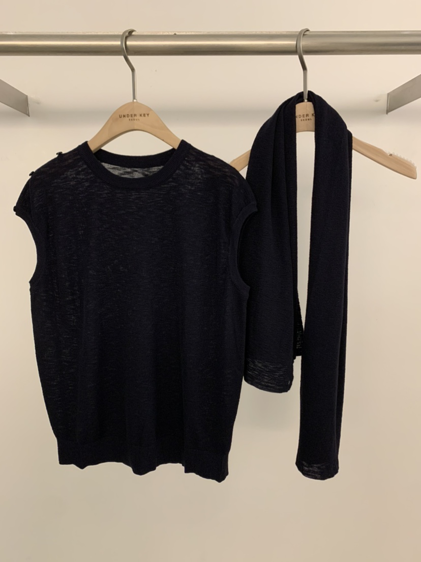 UNDER KEY韓國東大門直郵女士新品26春夏時尚推薦熱賣套裝UNDER KEY套裝圖色4深藍色