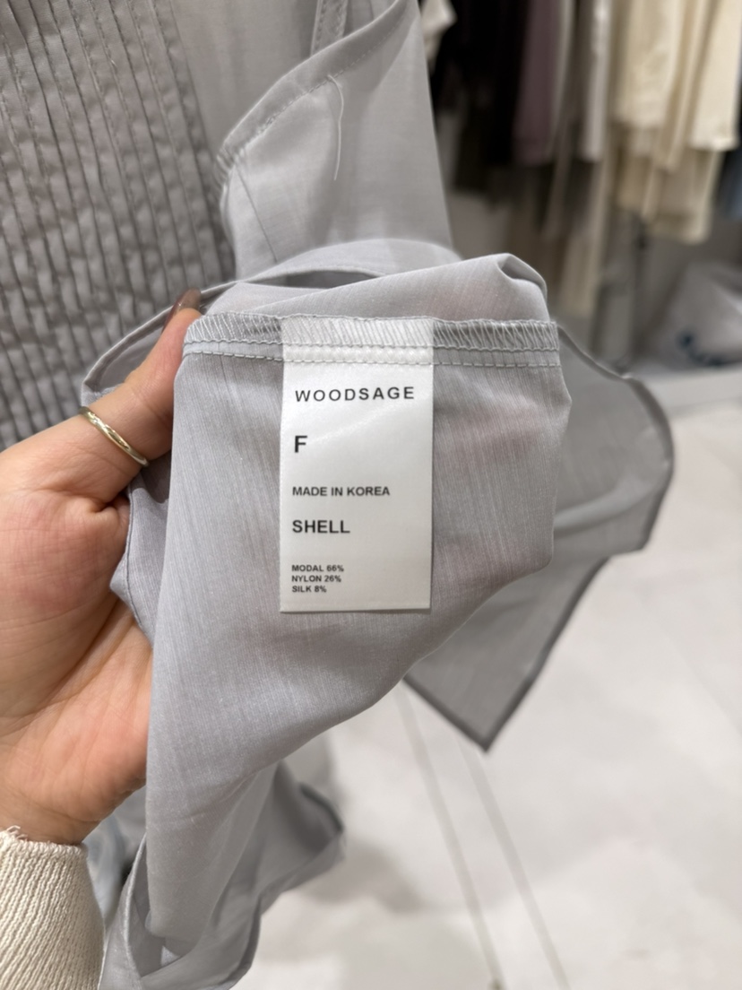 WOOD SAGE韓國直郵實拍女士新品時尚休閑職業吊帶背心褶裥WOOD SAGE吊帶/背心