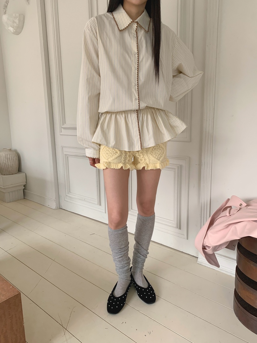 JKICHI韓國直郵實拍女士新品推薦休閑熱賣26春夏襯衫蕾絲衫JKICHI襯衫/蕾絲衫