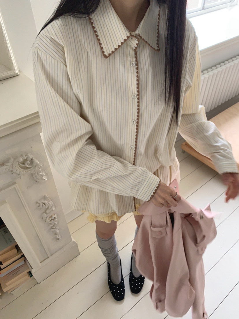 JKICHI韓國直郵實拍女士新品推薦休閑熱賣26春夏襯衫蕾絲衫JKICHI襯衫/蕾絲衫