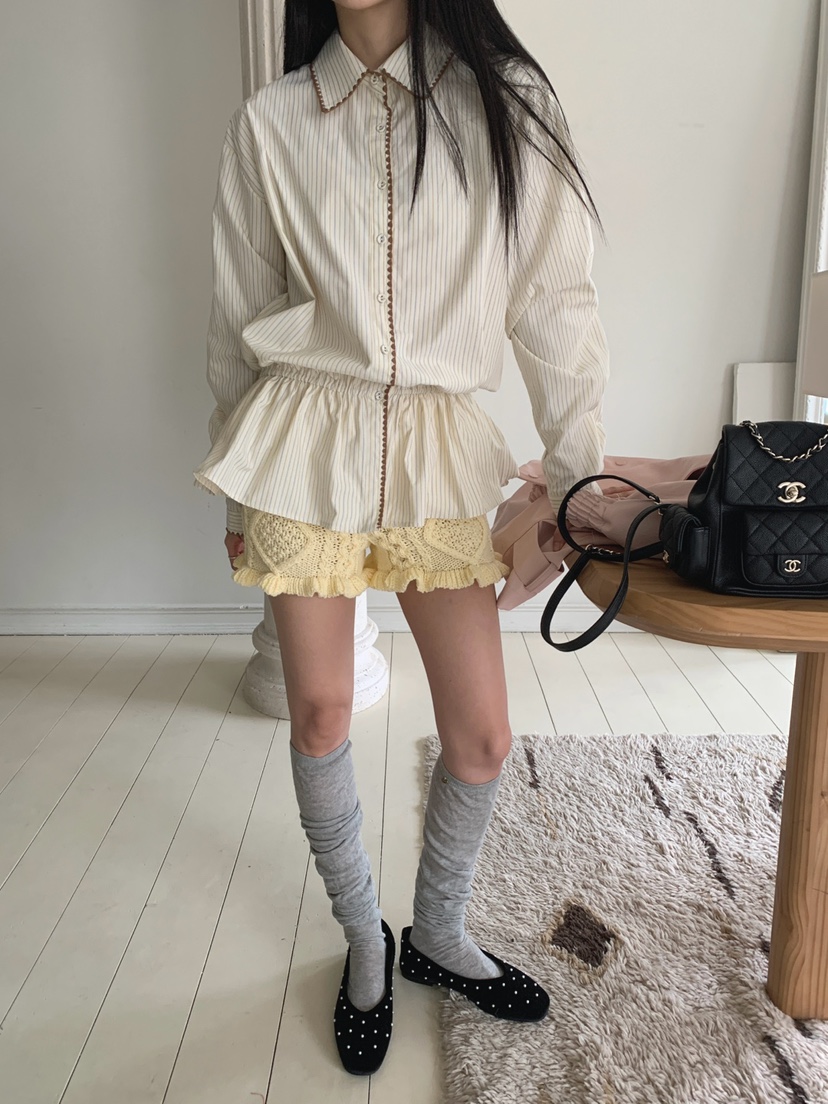 JKICHI韓國直郵實拍女士新品推薦休閑熱賣26春夏襯衫蕾絲衫JKICHI襯衫/蕾絲衫