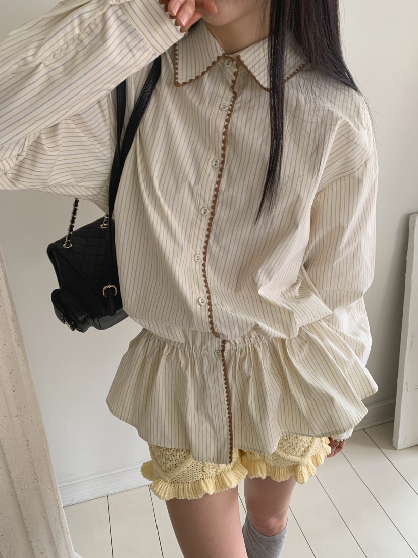 JKICHI韓國直郵實拍女士新品推薦休閑熱賣26春夏襯衫蕾絲衫JKICHI襯衫/蕾絲衫